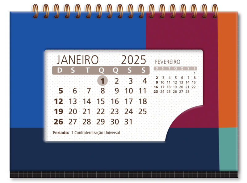 Calendário de mesa Croma