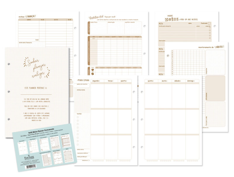 Refil Planner Permanente Caderno argolado - Image 2