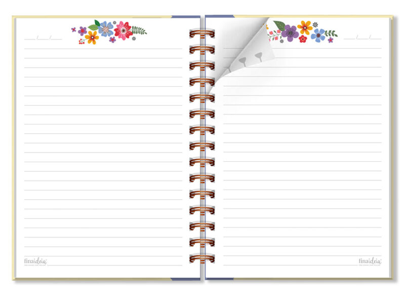 Caderno clássico folhas removíveis Buquê - Image 2