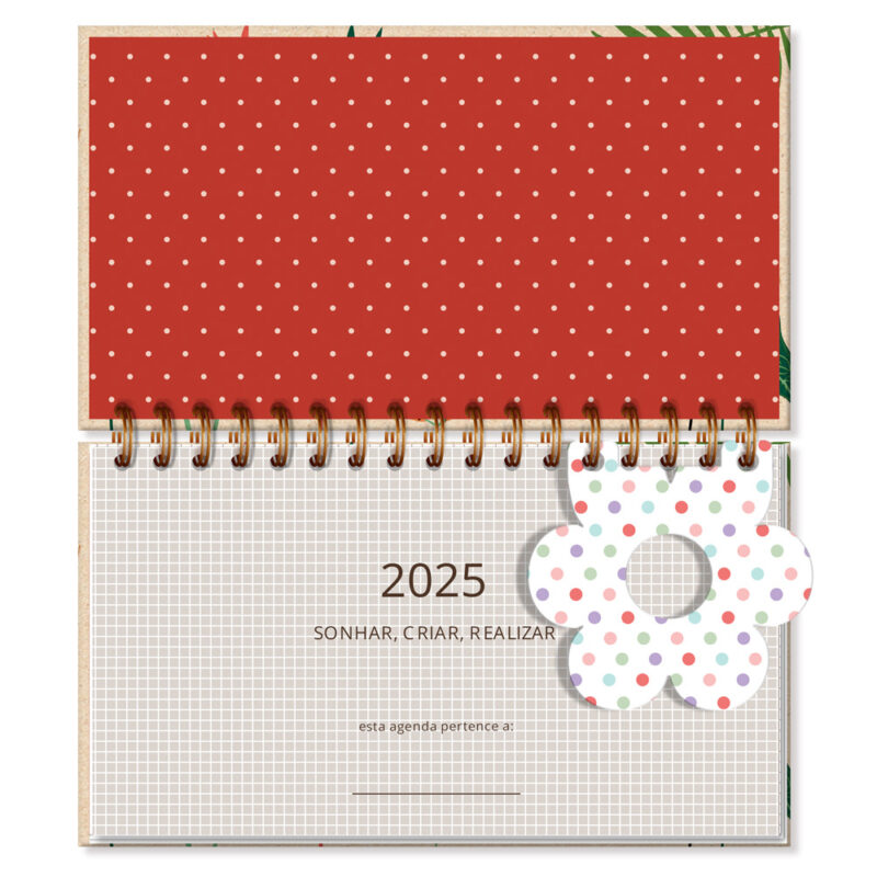 Agenda Mini Love Garden Kraft - Image 2