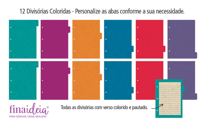 Caderno argolado planner Kraft Zigzag - Image 4