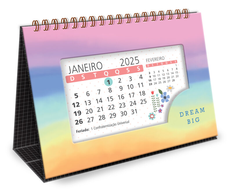 Calendário de mesa Tie Dye - Image 2