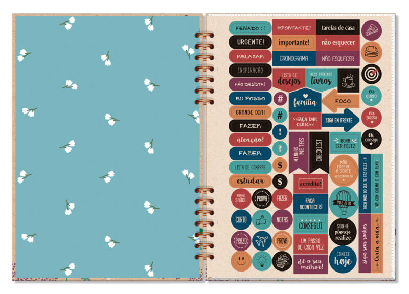 Planner Compacto mensal Campestre Kraft - Image 2