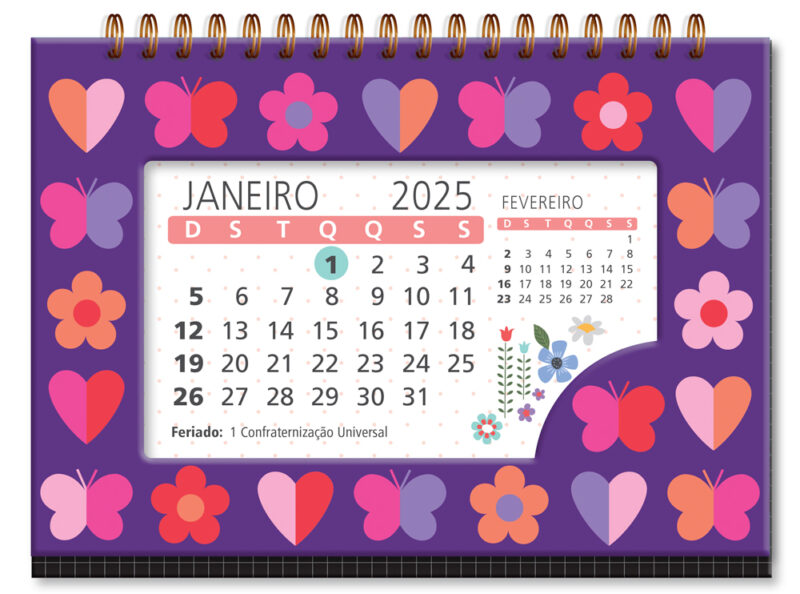 Calendário de mesa Fun