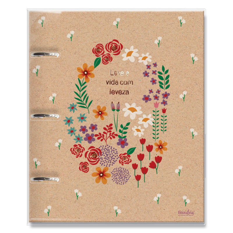 Caderno argolado Campestre Kraft