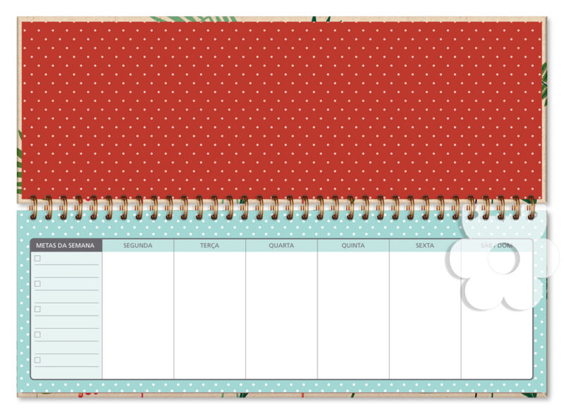 Planner Organizador semanal Love Garden Kraft - Image 2