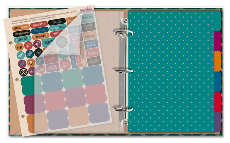 Caderno argolado planner Kraft Zigzag - Image 2