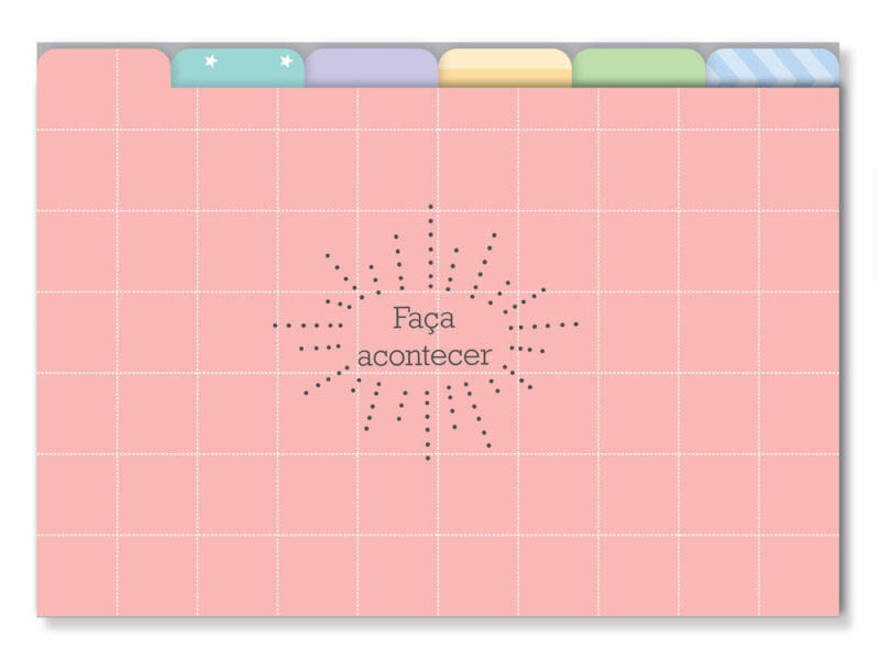 Refil Divisórias coloridas Porta-fichas - 12 unid.