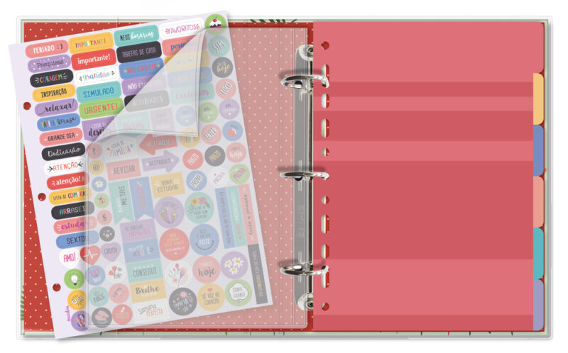 Caderno argolado planner Love Garden - Image 2