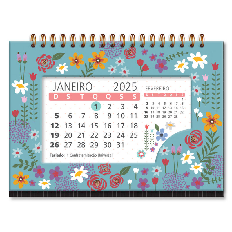 Calendário de mesa Campestre