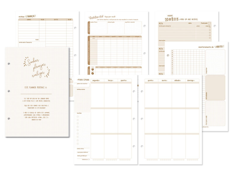 Caderno argolado planner Campestre - Image 3