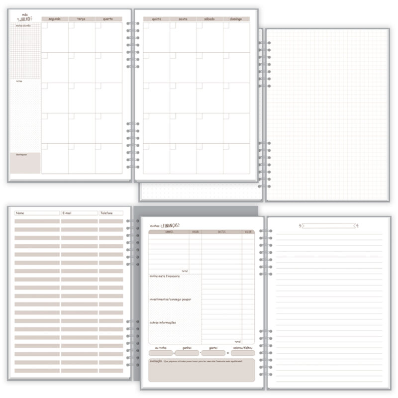 Planner Compacto mensal Oncinha - Image 5