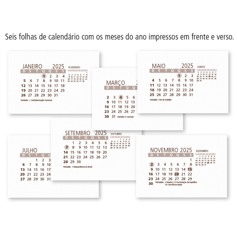 Refil Calendário de mesa neutro - Image 2