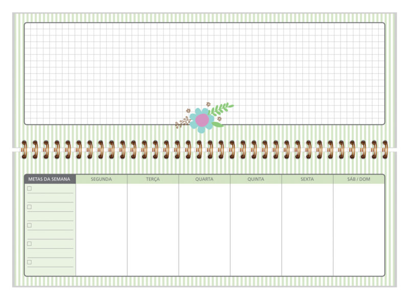 Planner Organizador semanal Arco-íris - Image 4