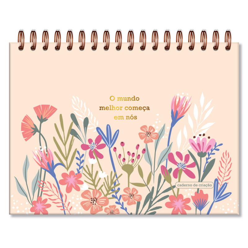 Caderno de Criação fls. pretas Primavera