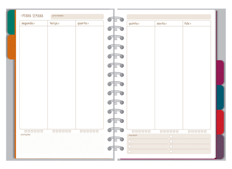 Planner permanente M Campestre Kraft - Image 3