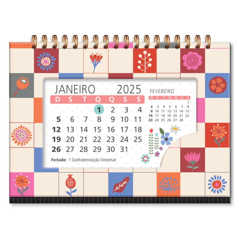 Calendário de mesa Quadrinhos