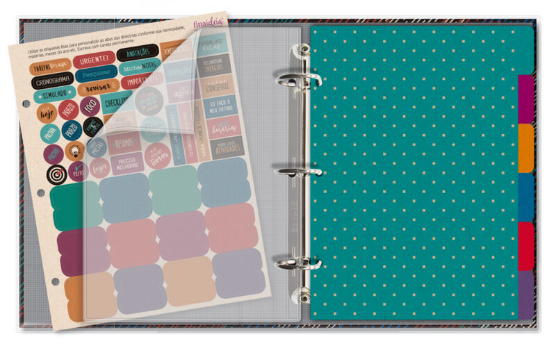 Caderno argolado planner Traços - Image 2