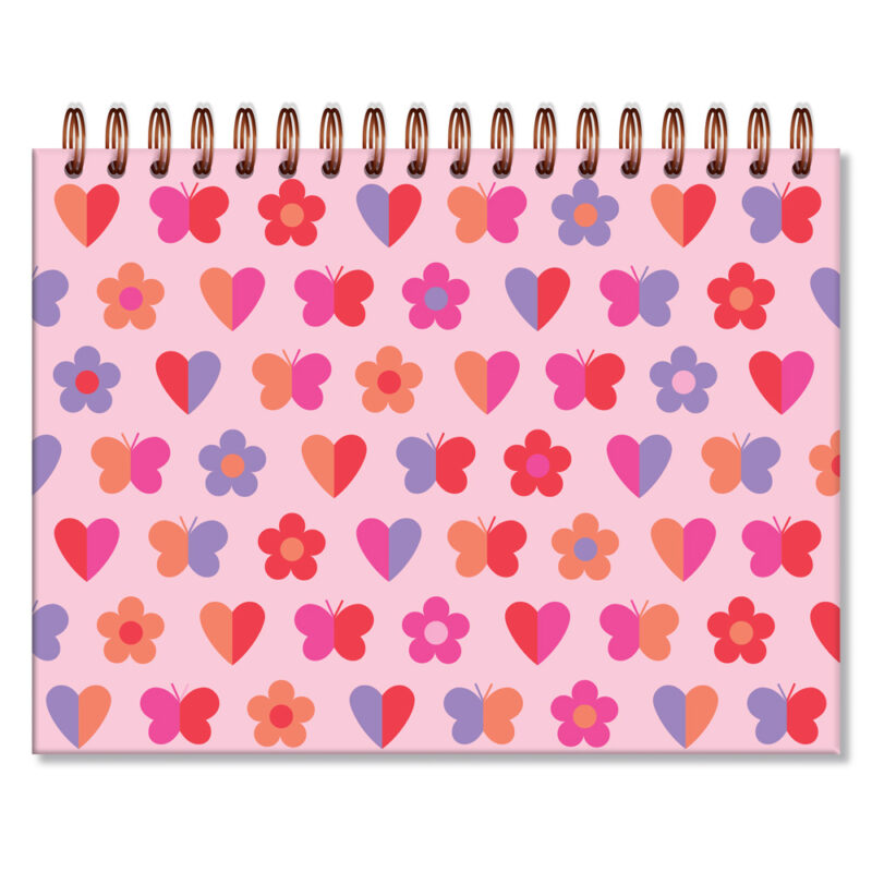 Caderno de Criação fls. pretas Fun rosa