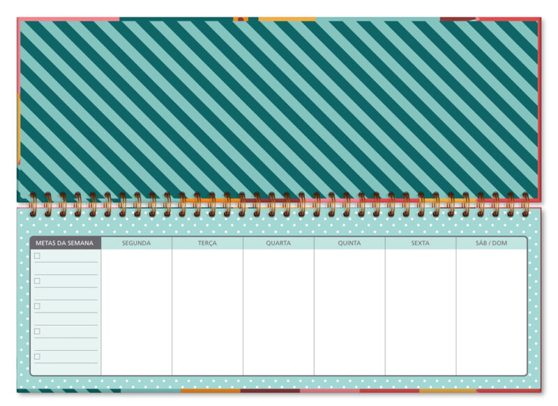 Planner Organizador semanal Arco-íris - Image 2