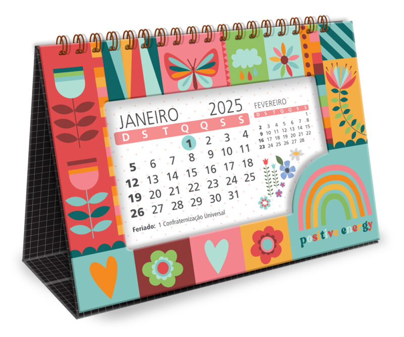 Calendário de mesa Arco-íris - Image 2