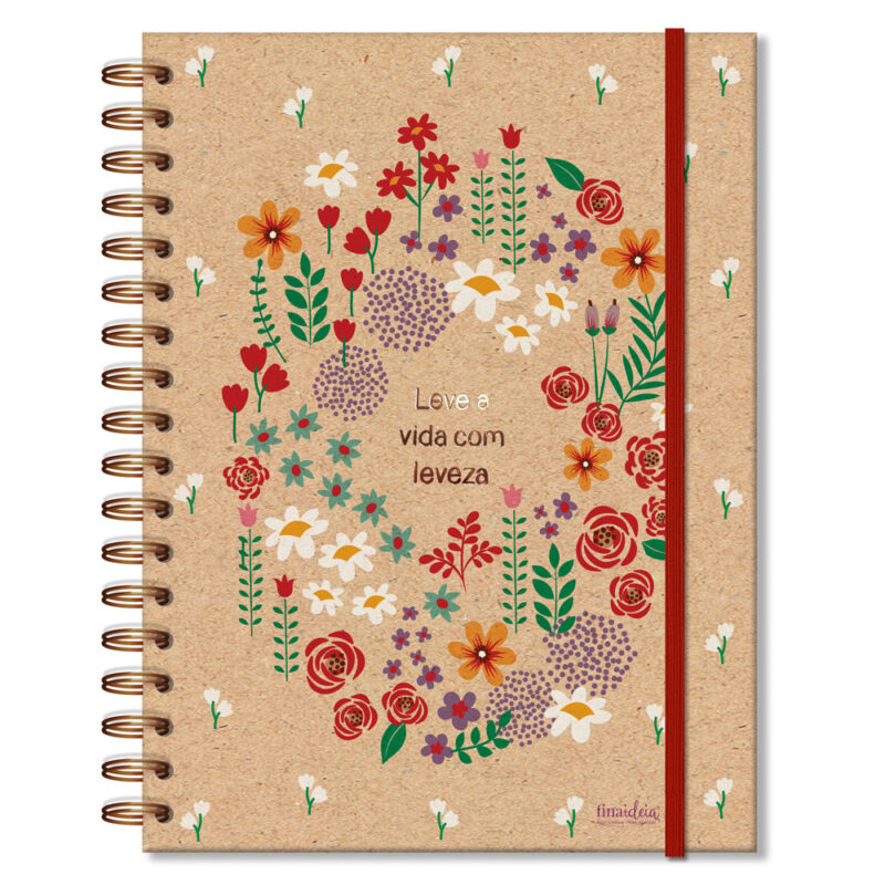 Caderno colegial 1 matéria Campestre Kraft