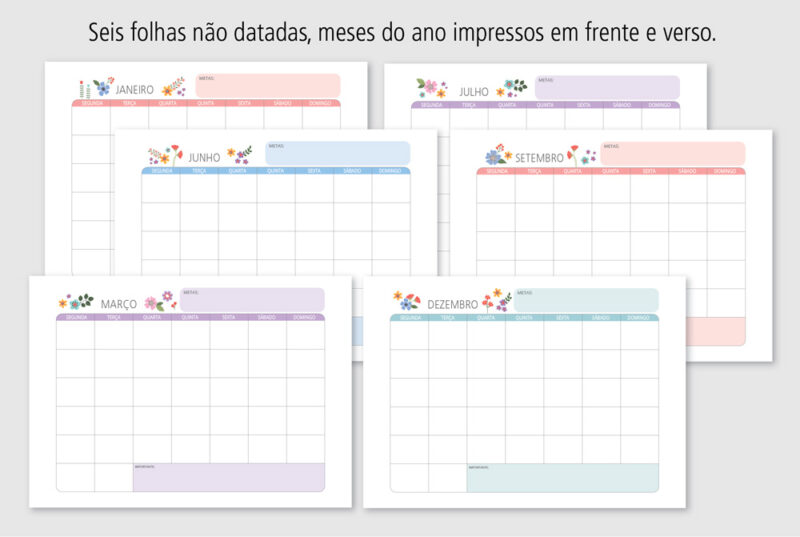 Calendário planner Buquê