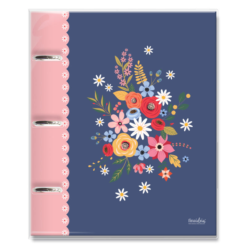 Caderno argolado planner Buquê