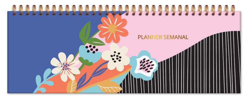 Planner Organizador semanal Jardim das Cores