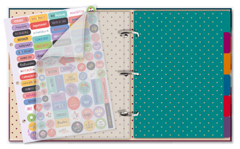 Caderno argolado planner Reciclar - Image 3