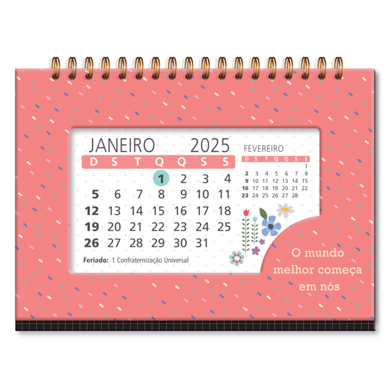 Calendário de mesa Riscadinho