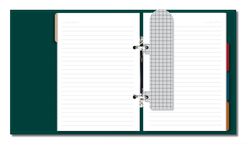 caderno argolado P liso Verde - Image 3