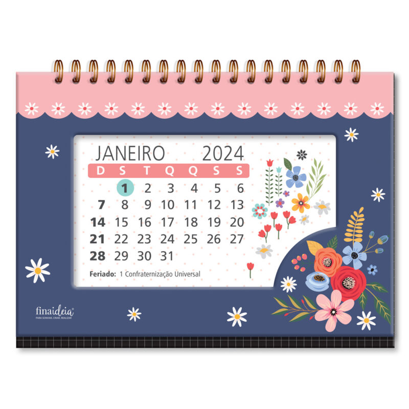 Calendário de mesa Buquê