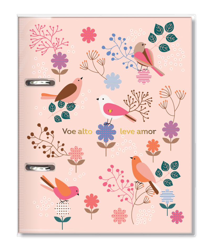 Caderno argolado P Leve Amor