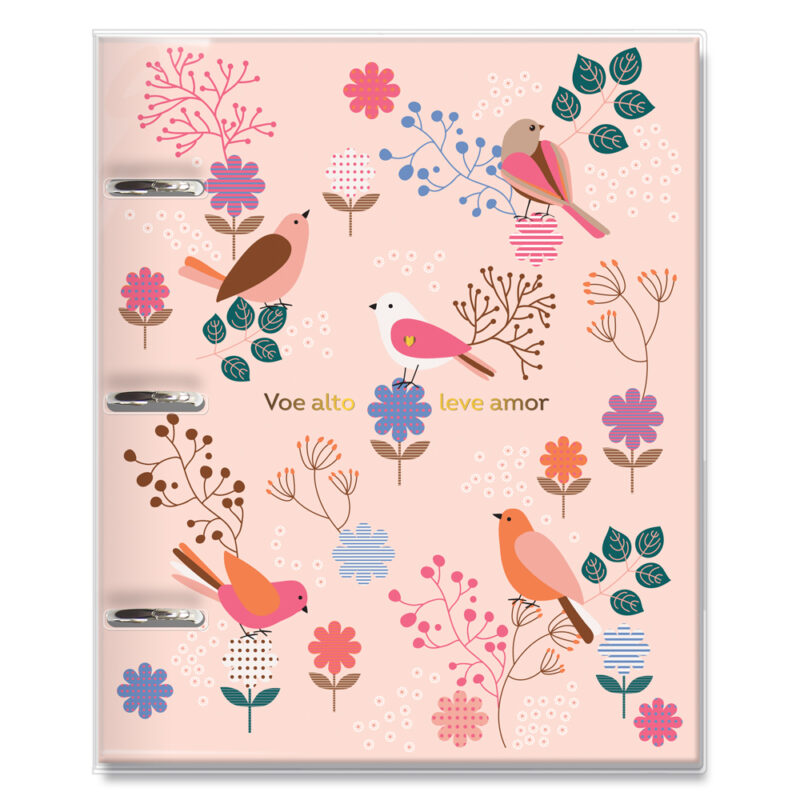 Caderno argolado P Leve Amor
