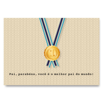 Cartão Essencial Pai Medalha