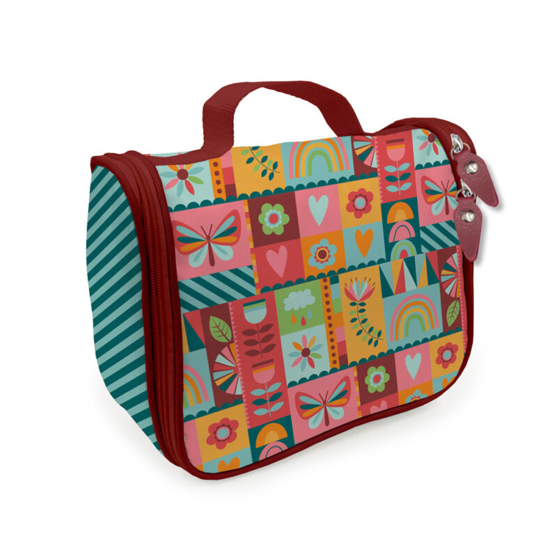 Necessaire com gancho Arco-íris
